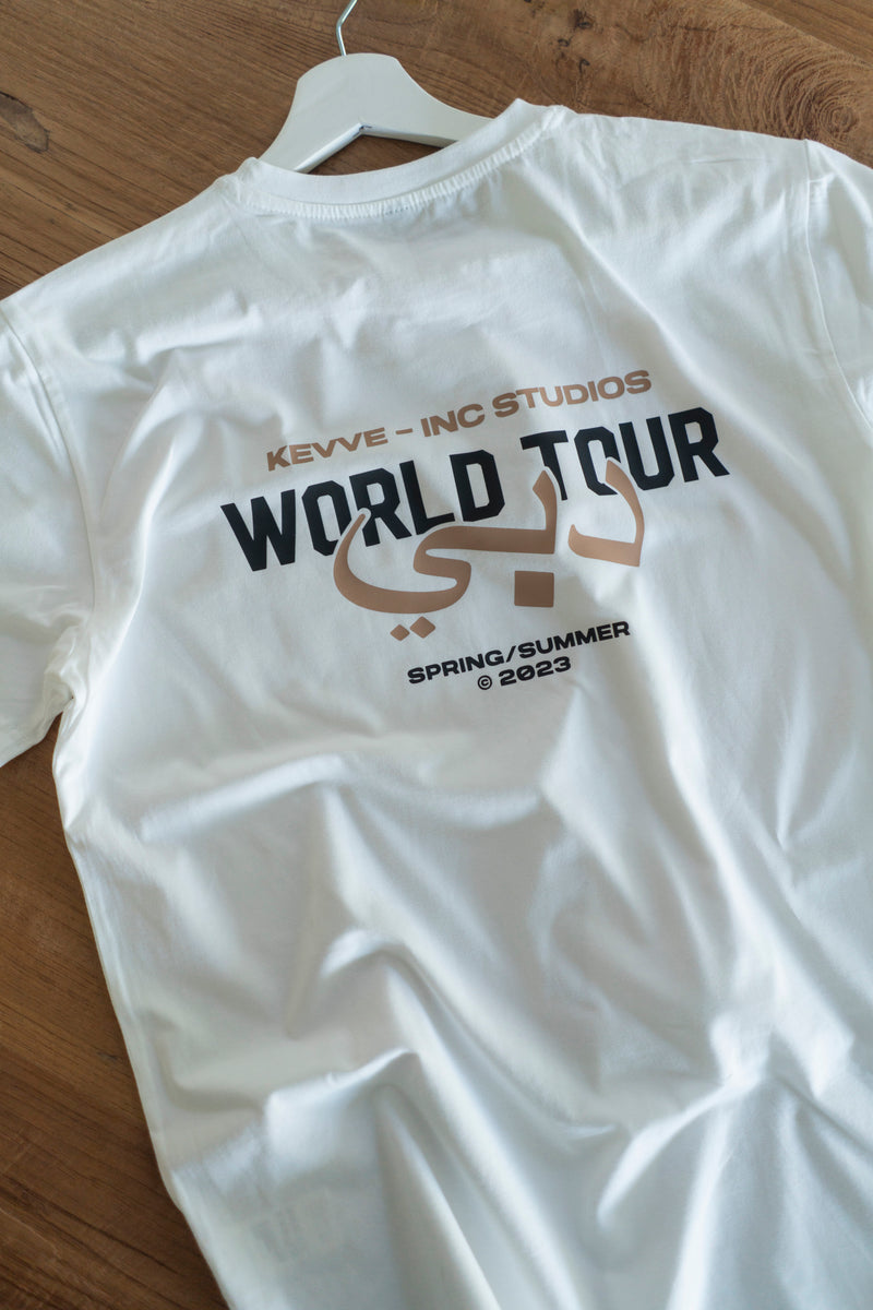 DUBAI WORLD TOUR T-SHIRT WHITE