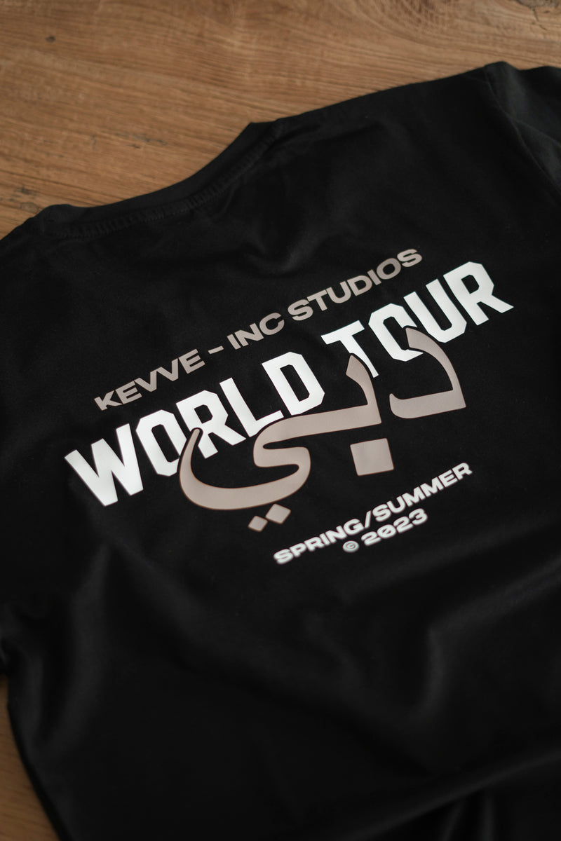DUBAI WORLD TOUR T-SHIRT BLACK